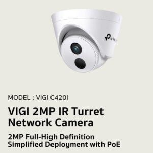 TP-Link VIGI C420I(4mm) 2MP IR Turret Network Camera (White)