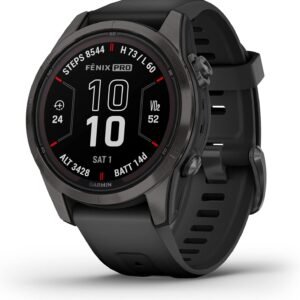fenix 7S Pro, Sapphire Solar Edition, Carbon Gray titanium w/Black band, 42mm