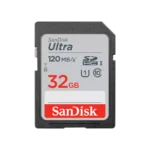 SanDisk 32GB Ultra SDHC UHS-I Memory Card - 120MB/s, C10, U1, Full HD, SD Card - SDSDUN4-032G-GN6IN
