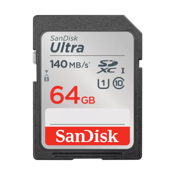 SanDisk 64GB Ultra SDXC UHS-I Memory Card - 120MB/s, C10, U1, Full HD, SD Card - SDSDUN4-064G-GN6IN