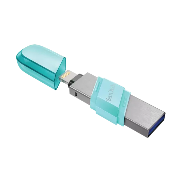 SanDisk iXpand Flash Drive Flip 64GB iOS/USB 3.0 Mint Green - Image 2