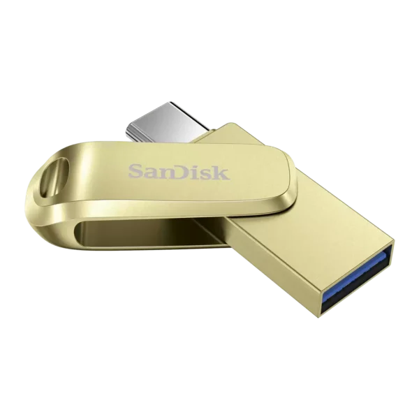 SanDisk Ultra® Dual Drive Luxe USB Type-CTM 256GB SDDDC4-256G-G46GD CHAMPANGE GOLD