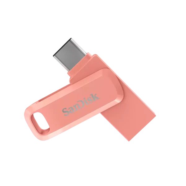 SanDisk 256GB Ultra Dual Drive Go USB Type-C Flash Drive, Peach - SDDDC3-256G-G46PC