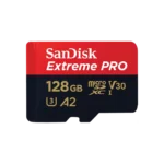 SanDisk Extreme Pro microSDXC UHS-I Memory Card with SD Adaptor, 128GB, V30, U3, C10, A2, 200MB/s R, 90MB/s W