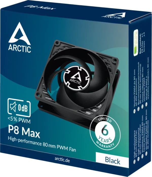 ARCTIC P8 Max (Black) - Image 2