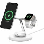 BELKIN BOOST CHARGE™ PRO 3-IN-1 WIRELESS CHARGER STAND WITH MAGSAFE 15W-WIZ017MYWH