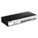 D-Link 8-port UTP 802.3af & 802.3at PoE 10/100/1000Mbps, 2-port UTP 10/100/1000Mbps / SFP Combo Smar