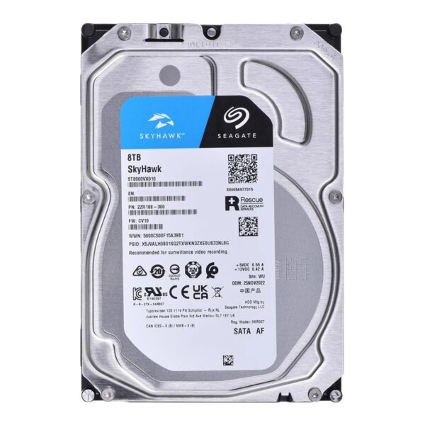 Seagate Skyhawk 3.5" ST8000VX010 8TB Internal Hard Disk - Image 2
