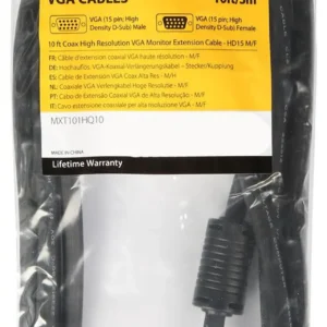Startech MXT101HQ10 Startech 10 FT COAX SVGA MONITOR EXTENSION CABLE