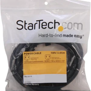 StarTech PAC10110 Startech 10 ft Power Cord Extender Cable