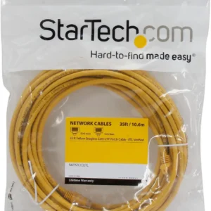 StarTech N6PATCH35YL Startech 35 ft Yellow Cat6 UTP Snagless Patch Cable