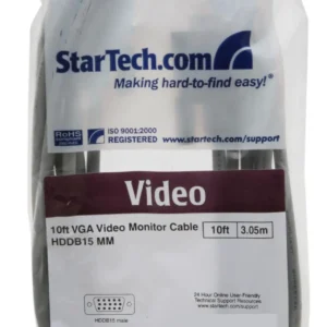 Startech MXT101MM10 Startech 10 ft VGA Monitor Cable HD15M/M