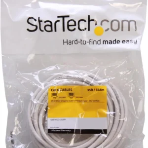 StarTech N6PATCH35WH Startech 35 ft White Cat6 UTP Snagless Patch Cable