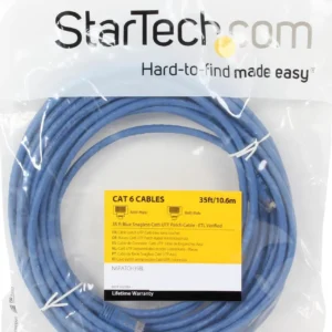 StarTech N6PATCH35BL Startech 35 ft Blue Cat6 UTP Snagless Patch Cable