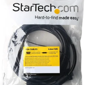 Startech MXTHQMM15A Startech 15 ft Coax High Res Monitor VGA Cable - HD15 M/M