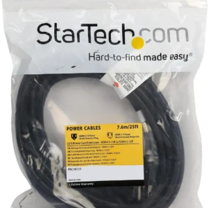 StarTech PAC10125 Startech NEMA 5-15R to NEMA 5-15P 25ft Power Cord Extension