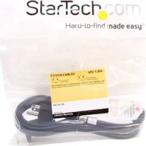 StarTech PAC101146 Startech 5-15R to 5-15P 6ft 14AWG Power Cord Extension