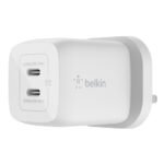 BELKIN 65W DUAL USB-C CHARGER, GAN WITH PPS-WCH013MYWH
