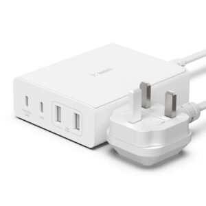 BELKIN 108W USB-C CHARGER,GAN,WHT-WCH010MYWH