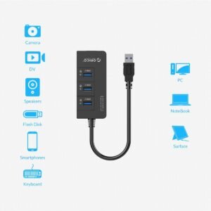 ORICO HR01-U3 Orico 1) 3*USB3.0 HUB +1 RJ45 network port with VL812+ RTL8153 chipset 2) USB3.0 theoretical speeds