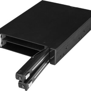 STARTECH HSB225S3R StarTech.com 2.5" SATA SSD/HDD Mobile Rack - Hot Swap Trayless Mobile Rack - Dual-Bay Rack for 3.5”