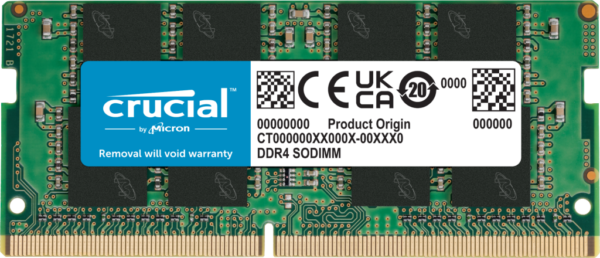 Crucial 32GB DDR4-2666 SODIMM CL19 (16Gbit)