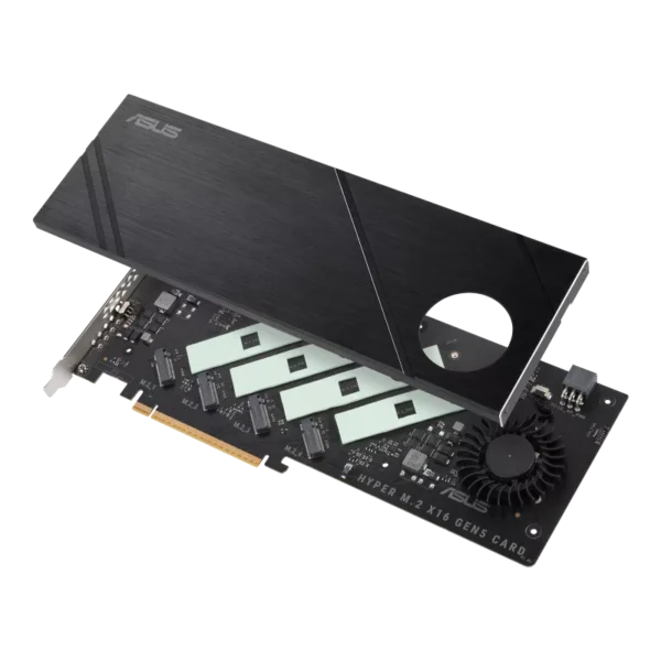Asus Hyper M.2 x16 Gen 5 Card with Supports Four NVMe M.2 for AMD & Intel - Image 3