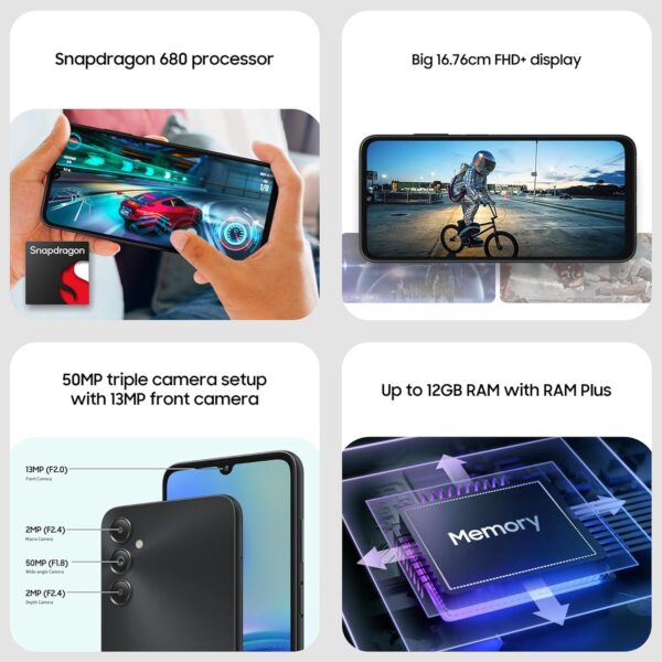 Samsung Galaxy A05s (SM-A057F/DS 128GB/4GB) BLACK - Image 3