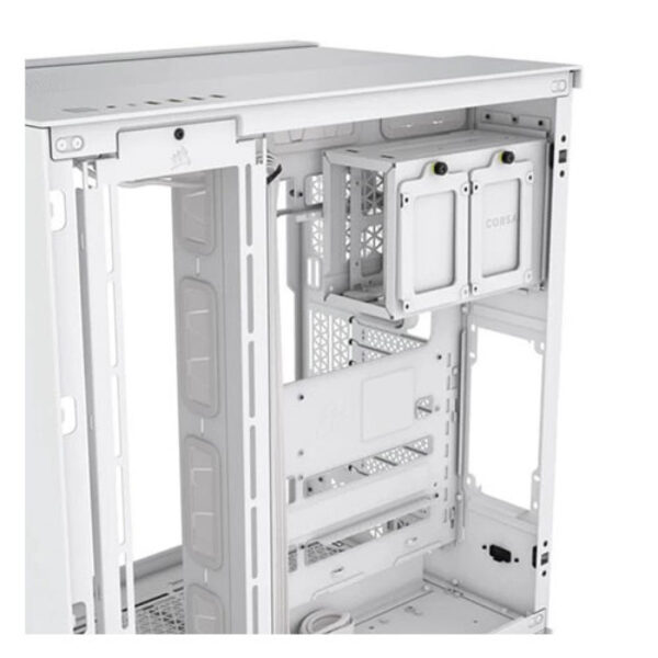 Corsair 2500X White MATX DUAL CHAMBER Gaming Case Tempered Glass - Image 3
