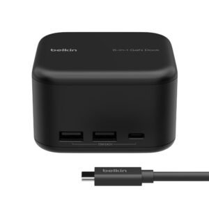 Belkin Connect GaN USB-C 6-in-1 Core, 130W, Multiport Dock with 96W PD, USB-C Ports, USB-A-INC018VFBK