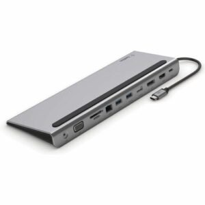 Belkin USB-C 11-in-1 Multiport Dock,Silver,INC004btSGY