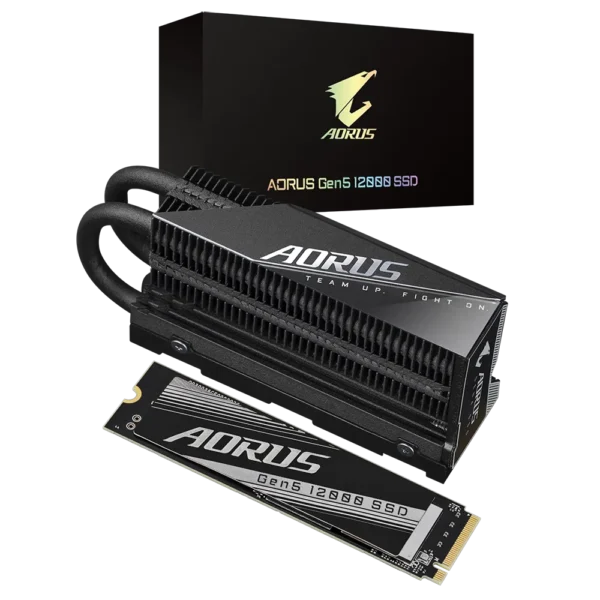 Gigabyte AORUS Gen5 12000 SSD 1TB PCIe 5.0 NVMe AG512K1TB - Image 4