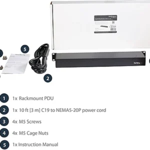 StarTech PDU08C13H Startech 8 Port Rackmount PDU with C13 outlets