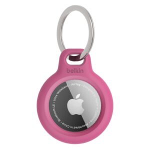 Belkin Secure Holder with Key Ring for AirTag PNK,Pink,F8W973btPNK
