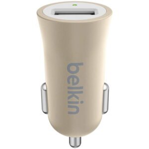 Belkin MIXIT Metallic Car Charger, Gold (F8M730BTGLD)