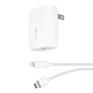 Belkin 18Wusbc Home Charger C-Ltg 1.2 Cable F7U096my04-WHT