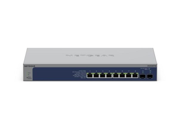 NETGEAR 8-Port 10G Multi-Gigabit Ethernet Unmanaged Switch (XS508M) - with 1 x 10G SFP+, Desktop/Rac - Image 2