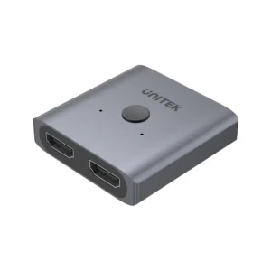 UNITEK 4K Aluminium HDMI 2.0 Switch 2-To-1 Bi-Directional