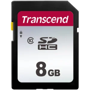 Transcend 8GB SDHC UHS-I U1 Memory Card (TS8GSDC300S)