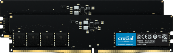 Crucial 32GB Kit (2x16GB) DDR5-5600 UDIMM CT2K16G56C46U5