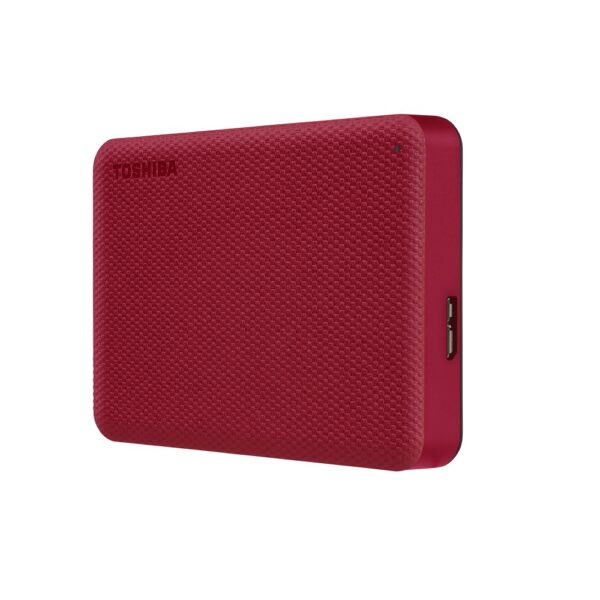 Toshiba Canvio Advance V10, 2TB, External Portable RED - Image 2