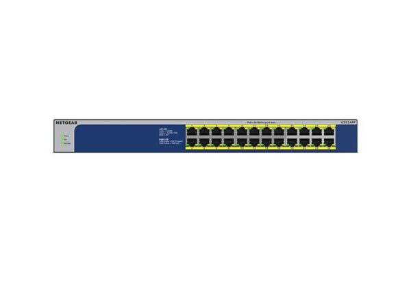 Netgear 24-Port Gigabit Ethernet High-Power PoE+ Unmanaged Switch (300W) GS524PP - Image 3