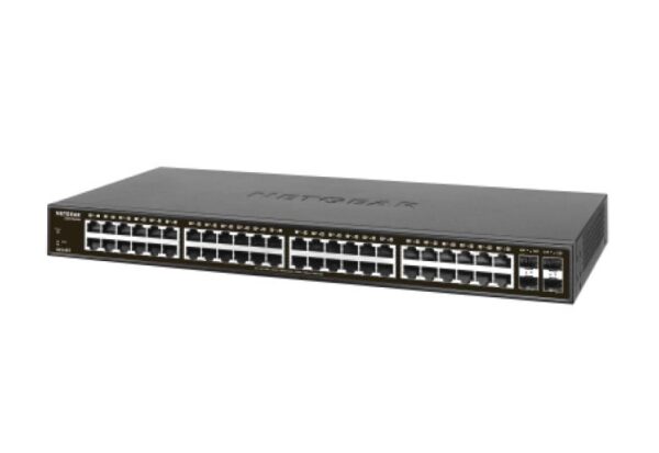 NETGEAR 48-Port Gigabit Ethernet Unmanaged Switch (GS348) - Desktop/Rackmount, Fanless Housing for Q