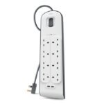 BELKIN 8 OUTLET SURGE PROTECTION STRIP W/2USB PORT-BSV804SA2M
