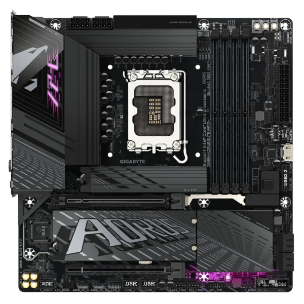 GIGABYTE Z890M AORUS ELITE WIFI7 MATX  Motherboard LGA1851 - Image 2