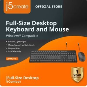 J5 CREATE JIKMW115 J5 CREATE 3-section compact wireless 2.4G keyboard & mice