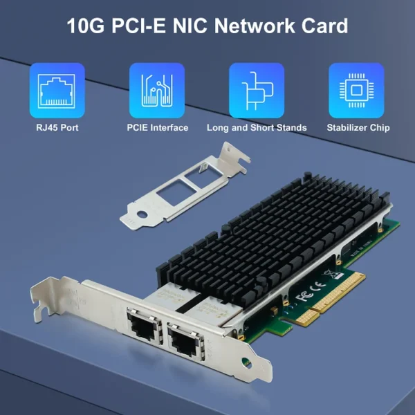Intel X540-T2 X540-AT2 10G PCI-E Dual RJ45 Ports - Image 2