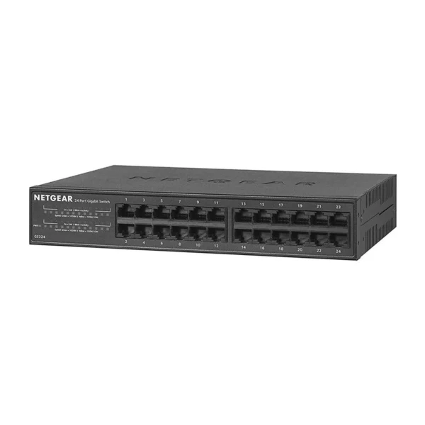 NETGEAR 24-Port Gigabit Ethernet Unmanaged Switch (GS324) - Desktop/Rackmount, Fanless Housing for Q - Image 3