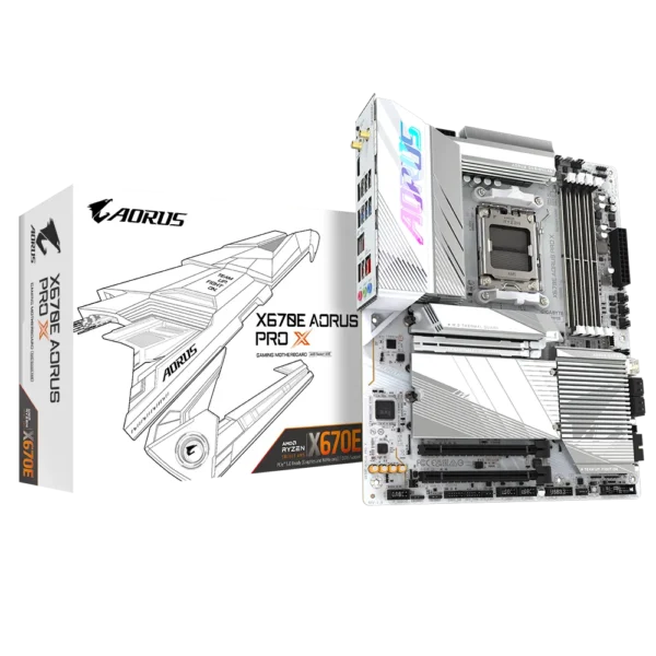 GIGABYTE X670E AORUS PRO X AM5 LGA 1718 AMD MOTHERBOARD