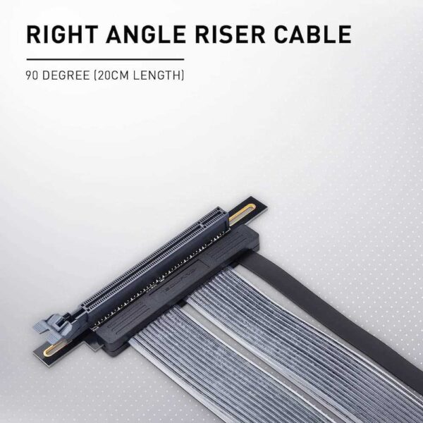 TECWARE PCIE GEN 3.0 GPU Riser 20cm (90 Deg, Bulk Pack) - Image 2